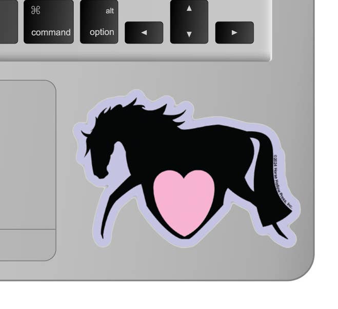 Horse Hollow Press - 3" Tumbler Horse Sticker / Heart Horse / WATERPROOF