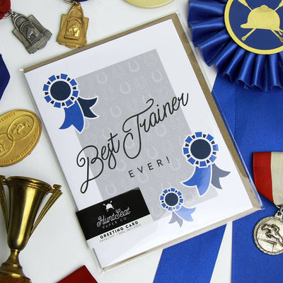 Hunt Seat Paper Co. - Best Horse Trainer Ever Equestrian Horse Greeting Card