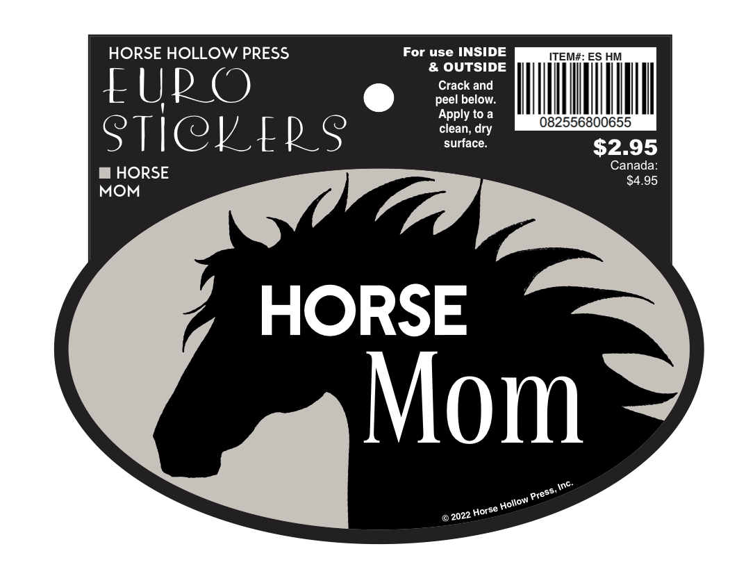 Horse Hollow Press - Oval Equestrian Horse Sticker / Horse Mom / WATERPROOF