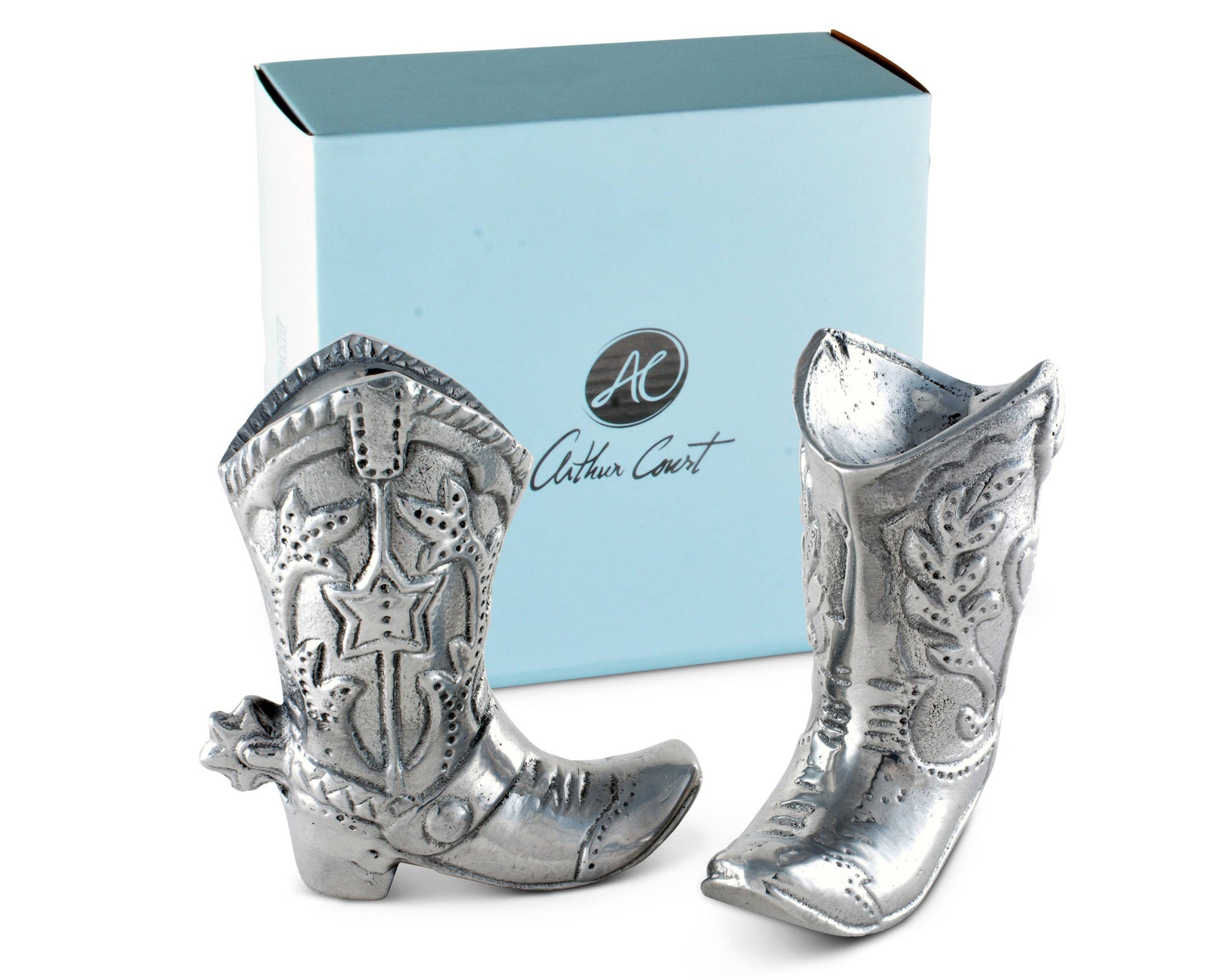 Arthur Court - Cowboy Boot Salt and Pepper Set - Exceptional Equestrian