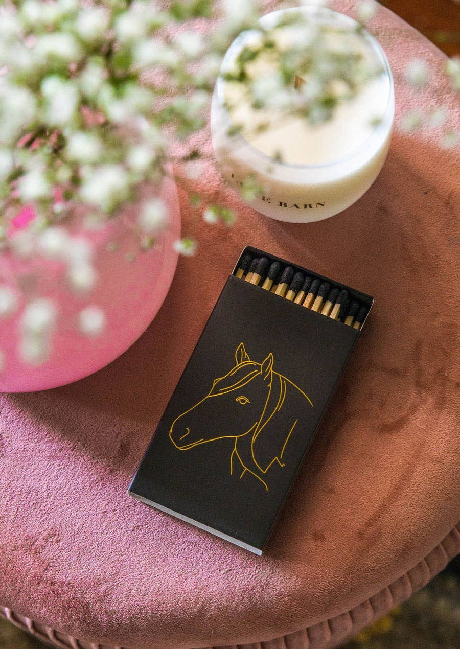 Stable Style - Black Oversized Horse Head Matches