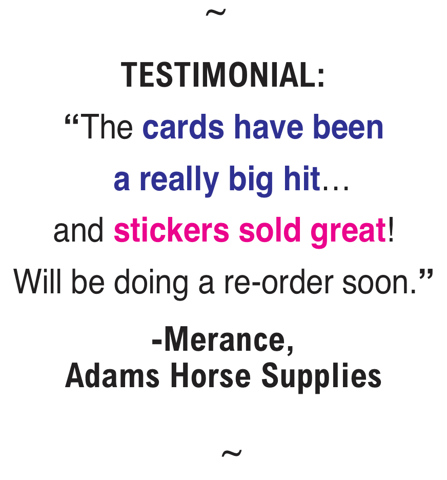 Horse Hollow Press - 3" Waterproof Still Plays with Horses Funny Sticker