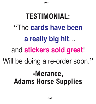 Horse Hollow Press - 3" Tumbler Horse Sticker / Sorry I can't Riding / WATERPROOF