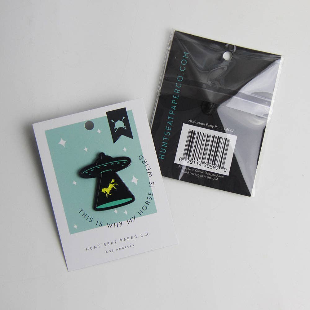 Hunt Seat Paper Co. - Abduction Pony Pin - Equestrian gifts for horse lovers