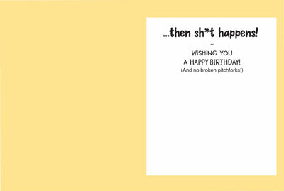 Horse Hollow Press - Horse Greeting Birthday Card / I wasn't going to drink but..