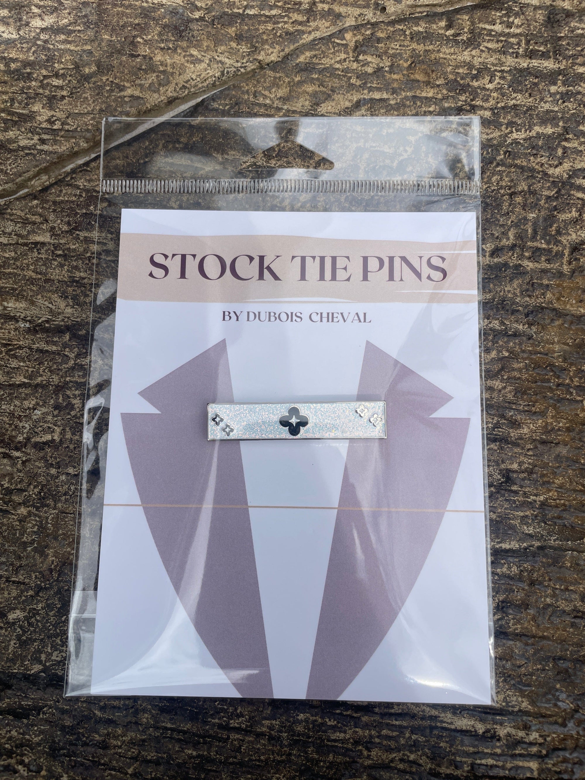 Dubois Cheval - Sparkly Clover Stock Tie Pin