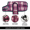 Shedrow K9 - Shedrow K9 Glacier Dog Coat - Potent Purple Plaid: Medium Small - Exceptional Equestrian