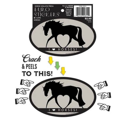 Horse Hollow Press - Oval Equestrian Horse Sticker: Hunter - Exceptional Equestrian