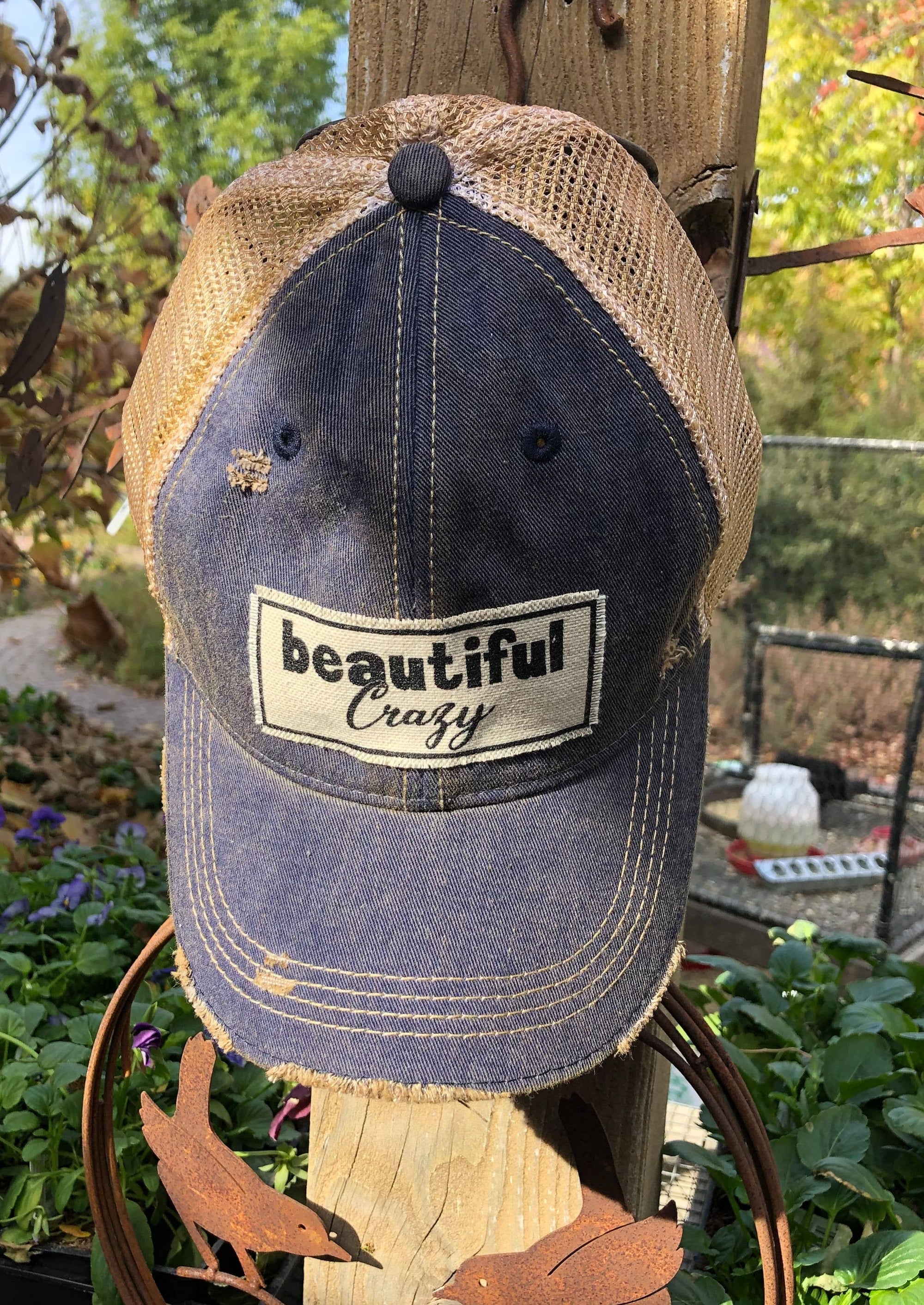 Vintage Life - Beautiful Crazy Distressed Trucker Hat Baseball Cap
