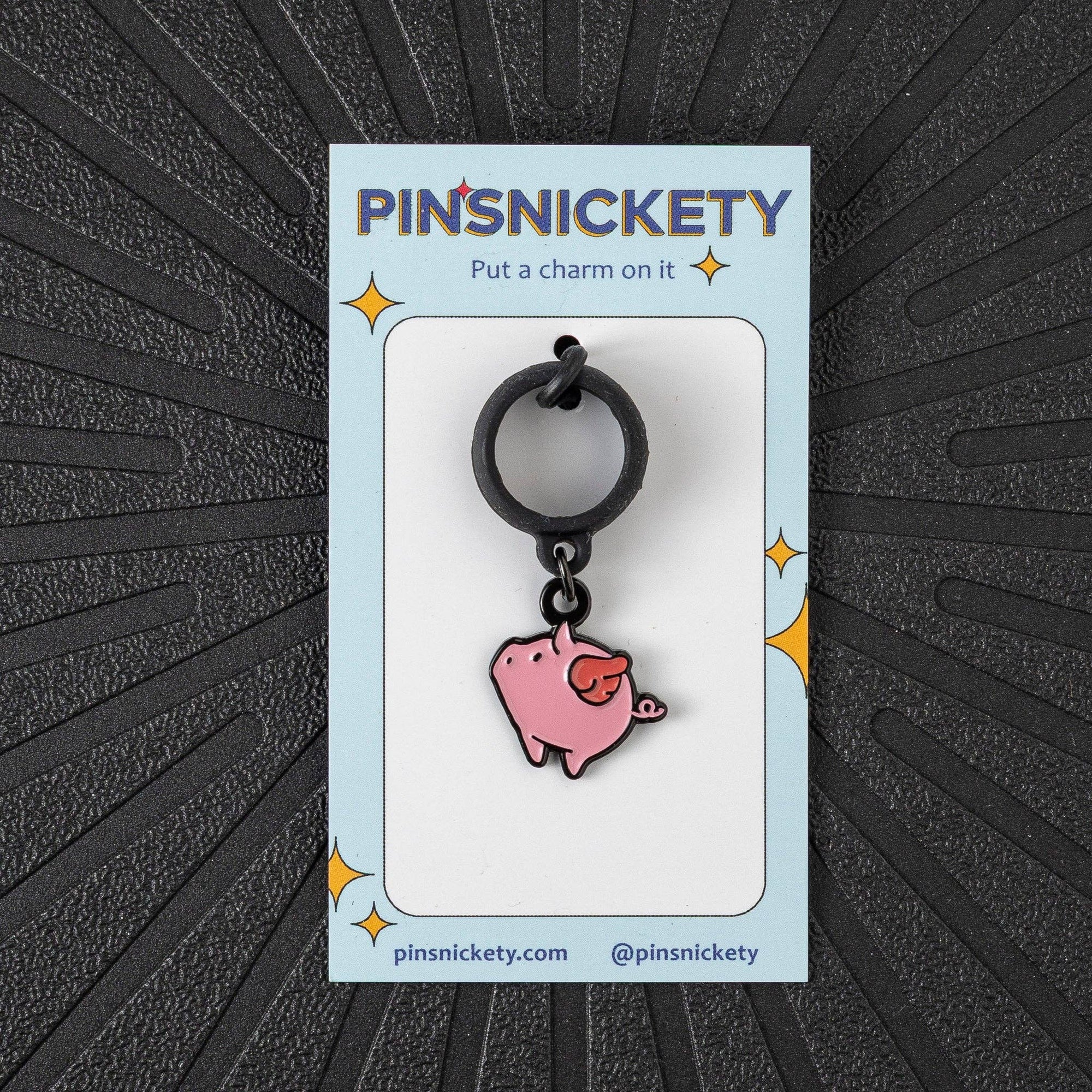 Pinsnickety - Flying Pig Crop Charm