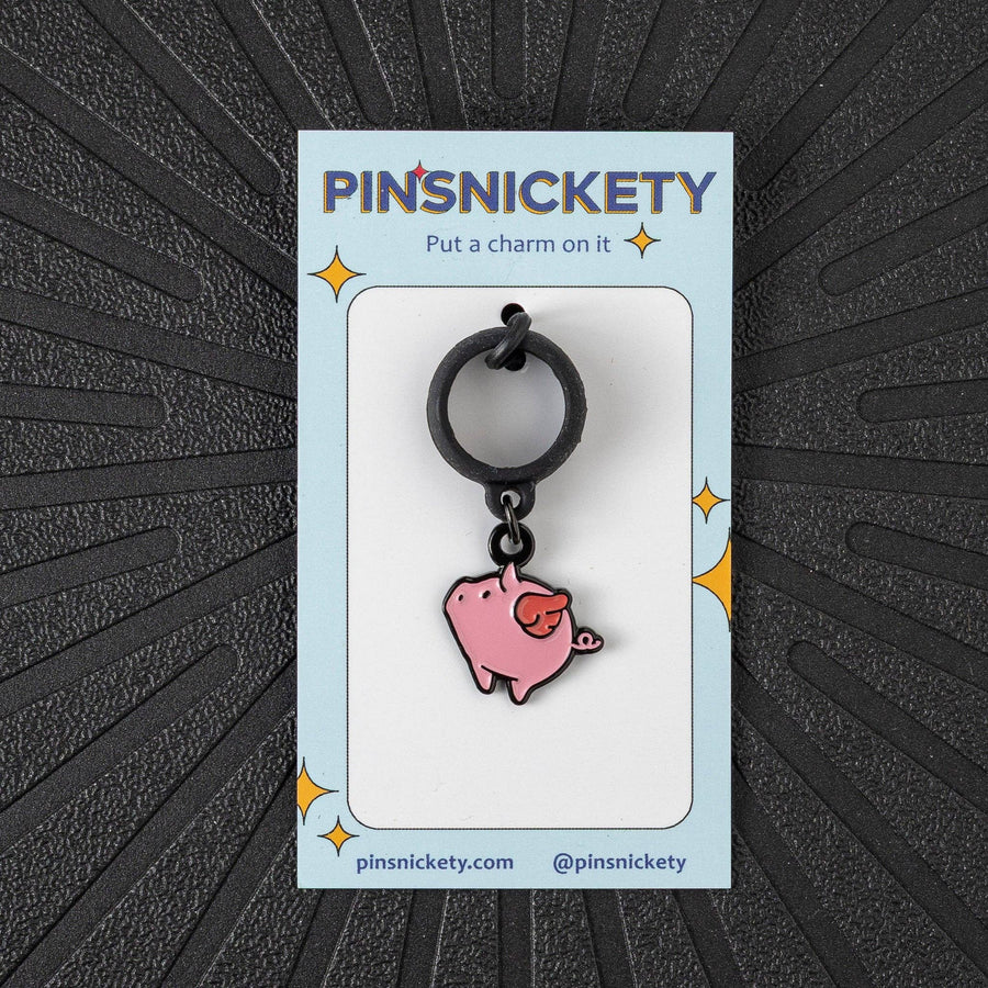 Pinsnickety - Flying Pig Crop Charm