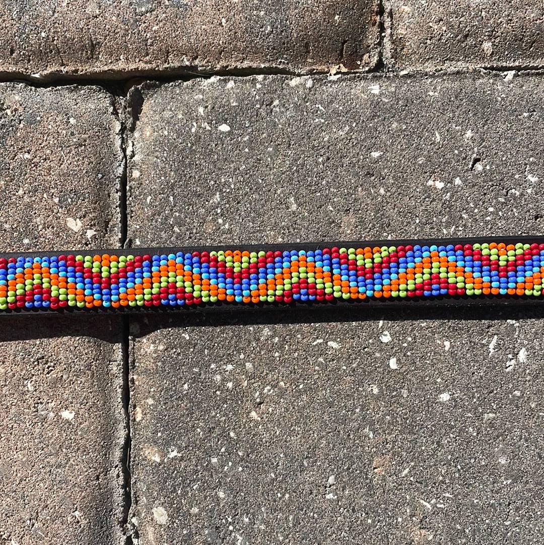 "Raha (Joy)" Beaded Dog Collar - Exceptional Equestrian