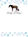Horse Hollow Press - Horse Christmas Card / Hunter Horse / Holiday Greeting Card