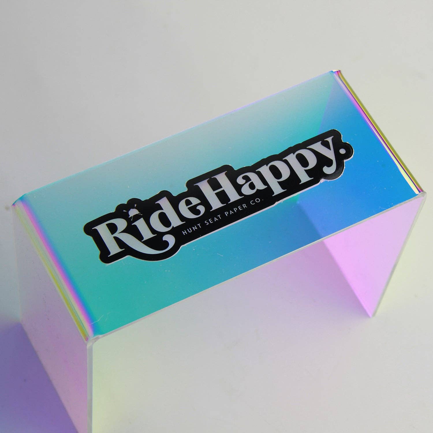 Hunt Seat Paper Co. - Ride Happy Holographic Sticker - Exceptional Equestrian