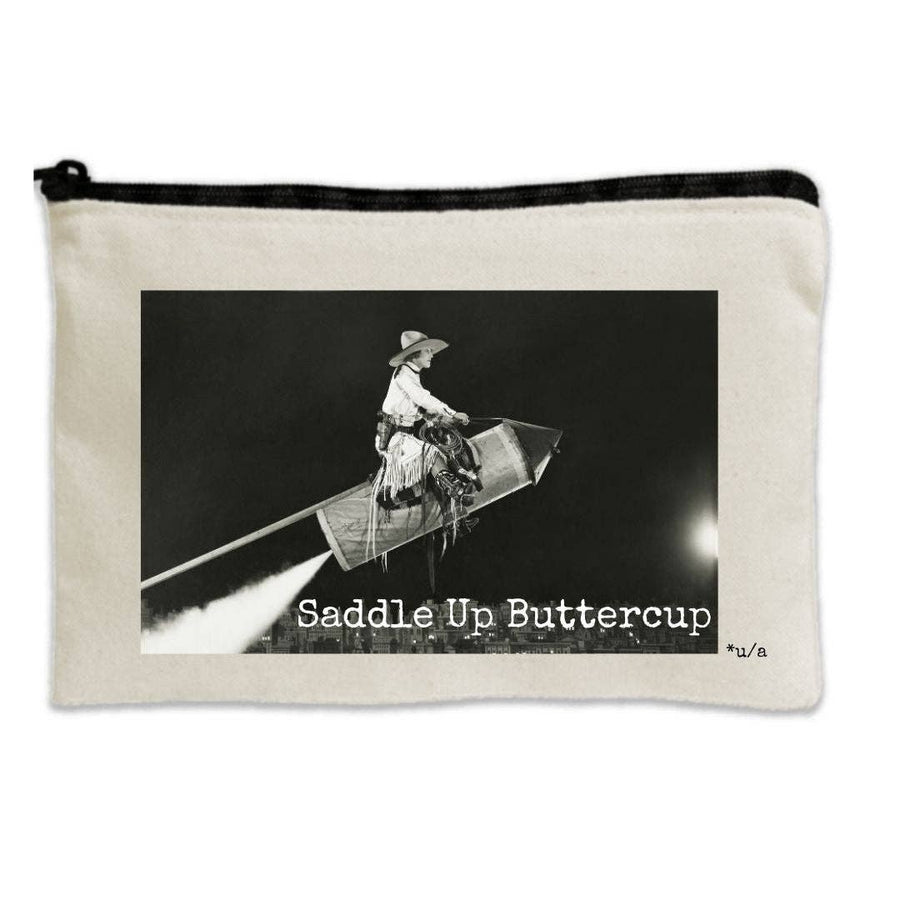 un.sus.tain.a.ble apparel - Travel Canvas Zipper Pouch Saddle UP