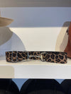 Pesazia - Stretch Bit Belts - Leopard w/ Silver Snaffle Bit - Exceptional Equestrian