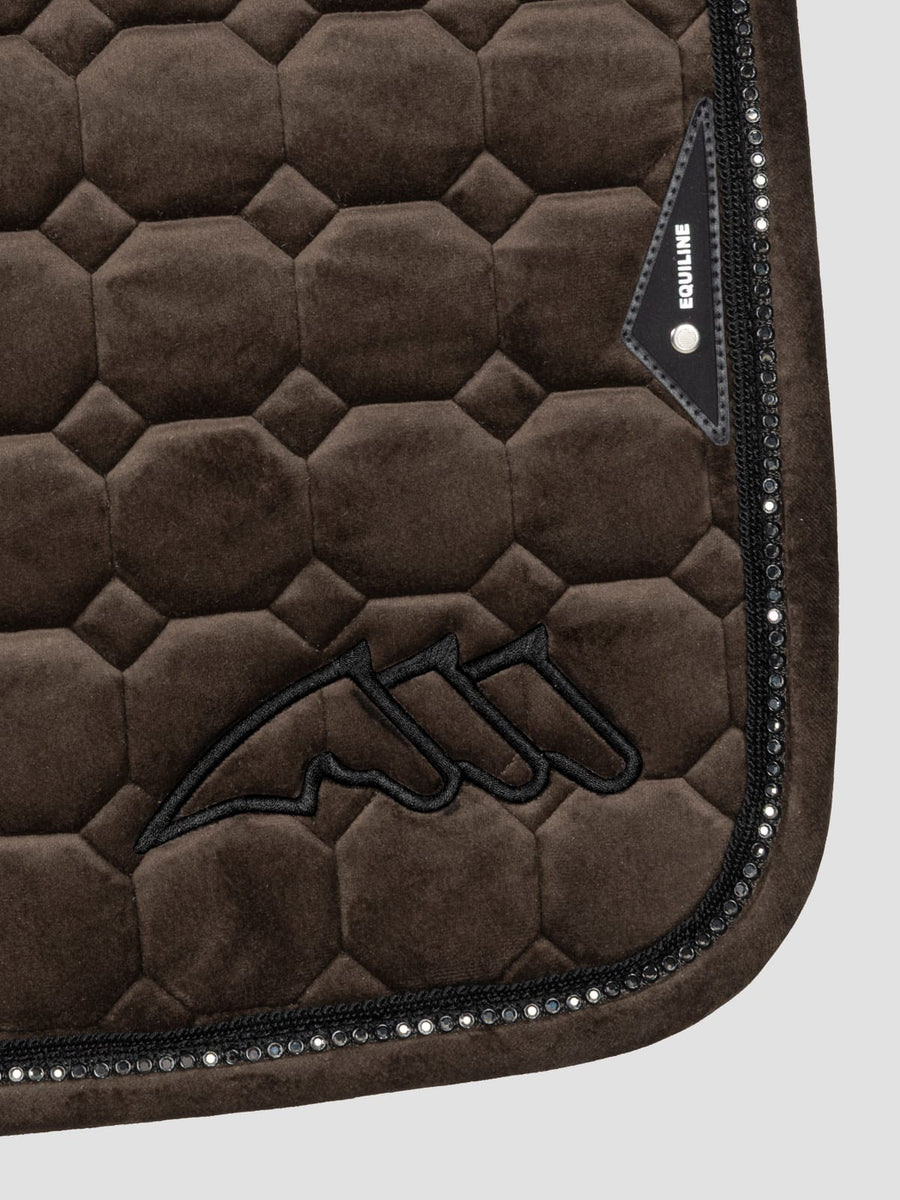 EQUILINE FW26 EQENTI - Octagon Quilting Velvet Saddle Pad