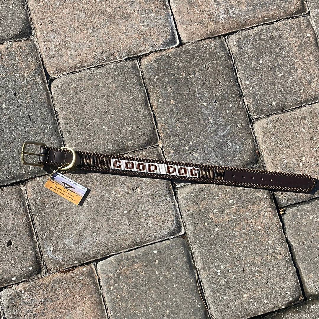 "Good Dog" Beaded Dog Collar - Exceptional Equestrian