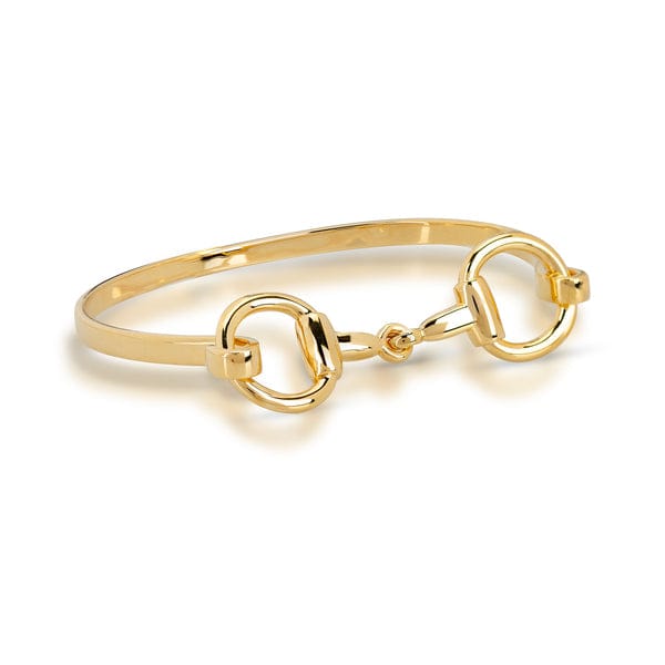 Kelly Herd - Brass Gold-plated Snaffle Bit Bracelet