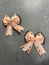 Kathryn Lily Equestrian - Peach Trotting Ponies Show Bow