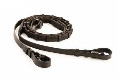 Correct Connect - Sure Grip Rubber Rein with 1" Hand Stop - Exceptional Equestrian