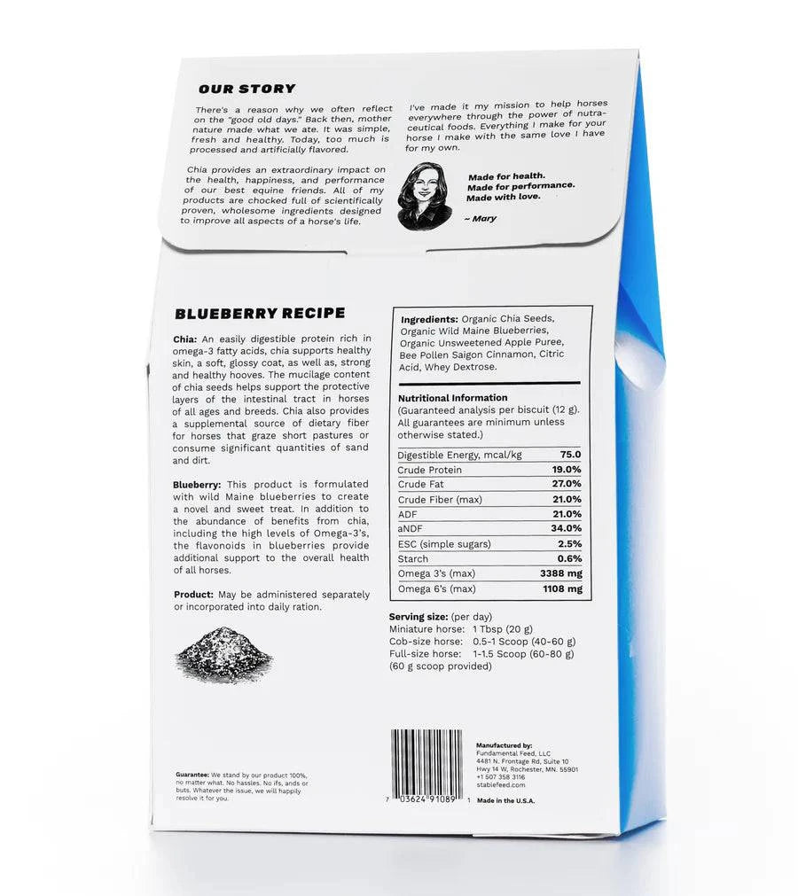 StableFeed - BLUEBERRY - OMEGA-3 SUPPORT - Exceptional Equestrian 