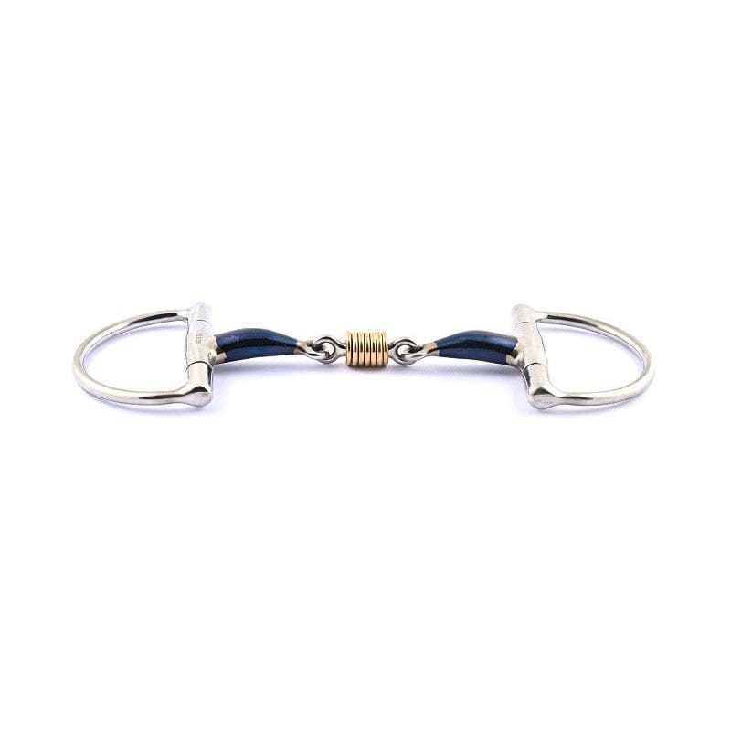 Jump'In Eggbut bit french mouth blue steel with copper rings