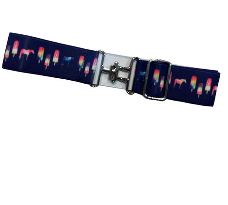 Kathryn Lily Equestrian - Ponies & Popsicles Elastic Belt 1.5"