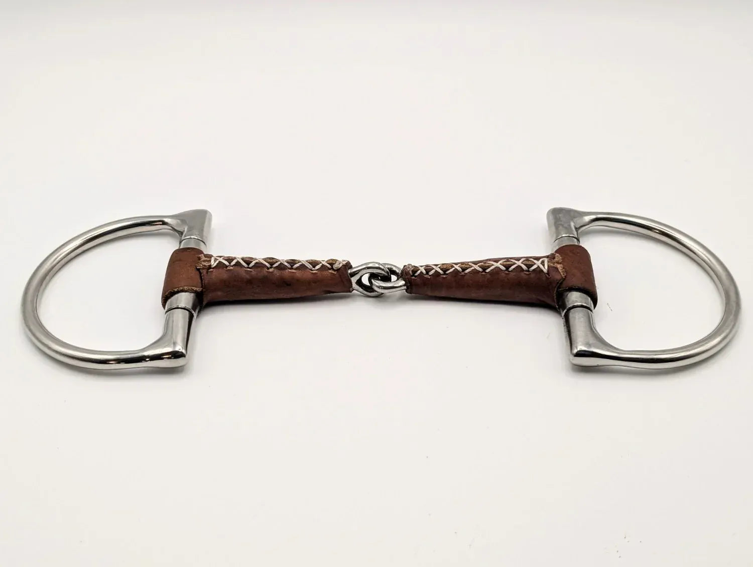 Pandaponyium - D Ring Leather Covered Single Joint Snaffle