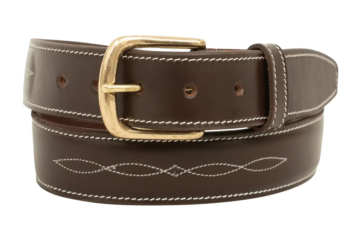 Huntley Fancy Stitched Ladies  1.5" Inch wide belt (2 Colors)