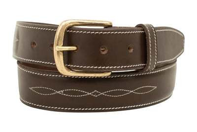 Huntley Fancy Stitched Ladies  1.5" Inch wide belt (2 Colors)