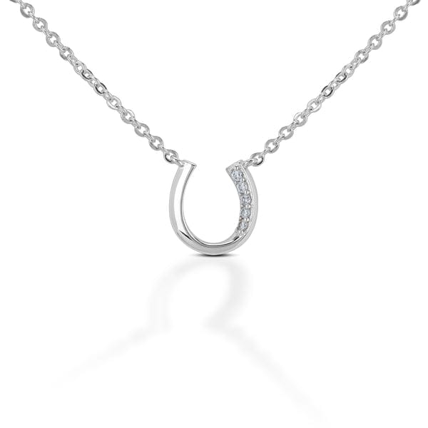 Kelly Herd - Brass Horseshoe Necklace with stones