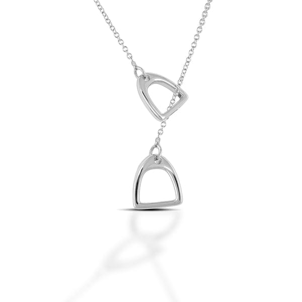 Kelly Herd - Brass Double Stirrup Necklace