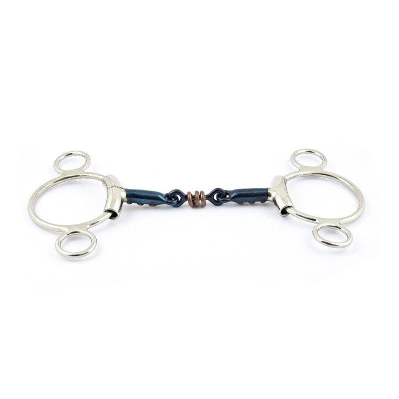 Jump'In French Mouth Blue Steel 3 ring bit and copper elements