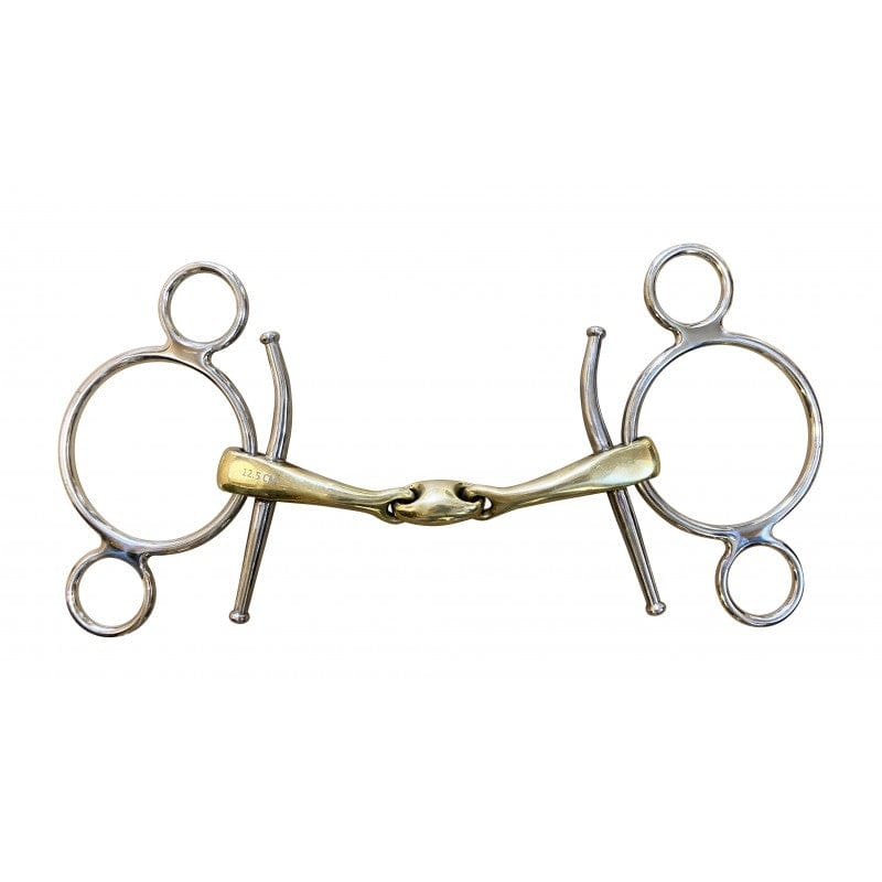 Jump'In French mouth full cheek 3 ring bit