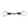 Jump'In French mouth Leather Covered Gag bit