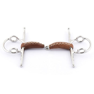 Jump'In Full cheek Leather Covered Gag bit