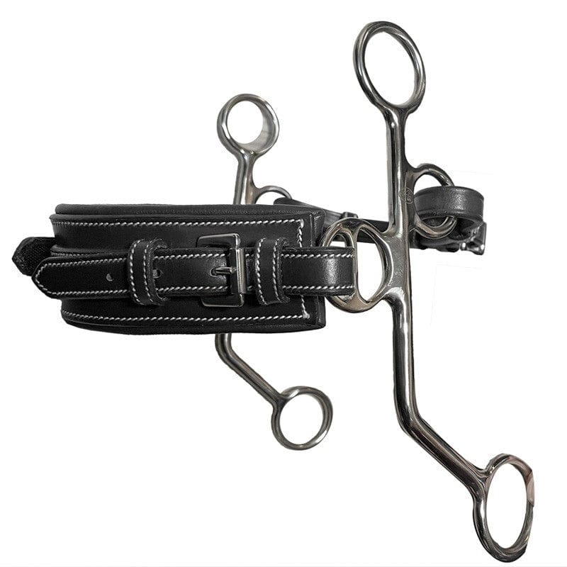 Jump'In Full cheek leather Hackamore rectangle nose