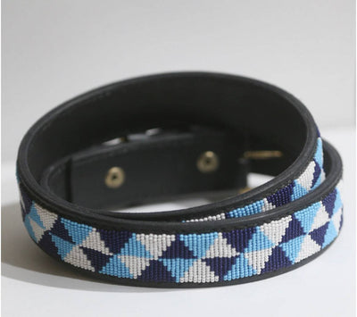 "Atlantic" Beaded Dog Collar