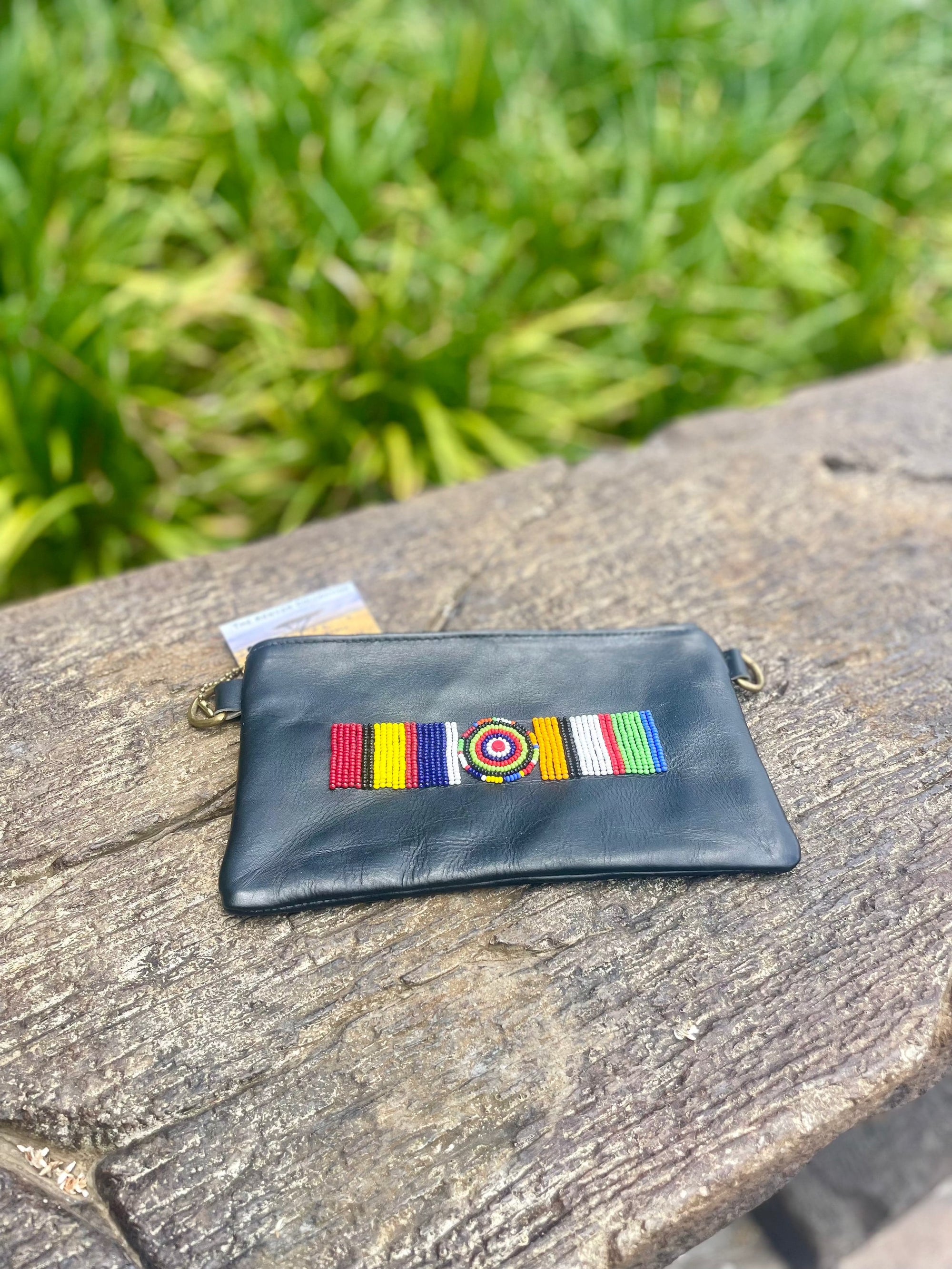 TKC Small Crossbody Purse - Black Leather - Exceptional Equestrian