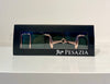 Pesazia - Logo Stretch Bit Belts - Hunter Green w/ Rose Gold Snaffle Bit