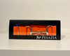 Pesazia - Logo Stretch Bit Belts - Orange w/ Gold Snaffle Bit