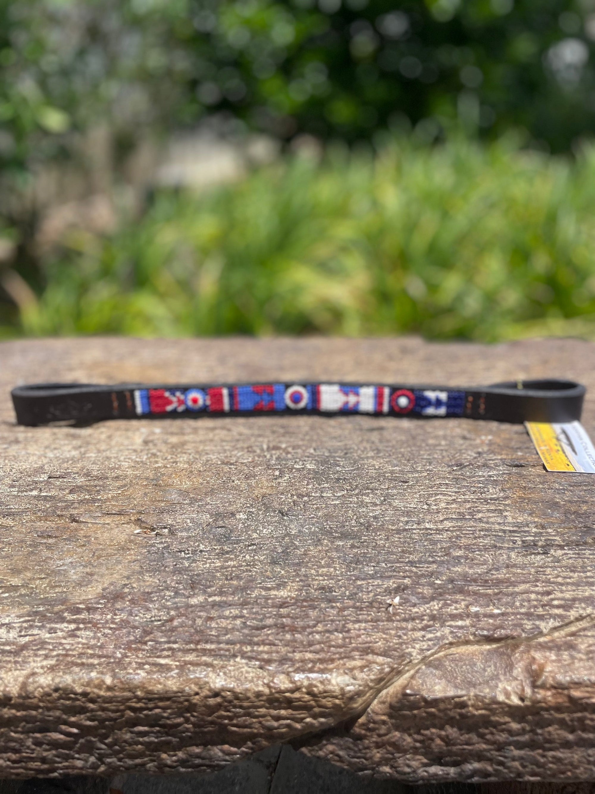 TKC Horse Browbands - Black Leather - Exceptional Equestrian