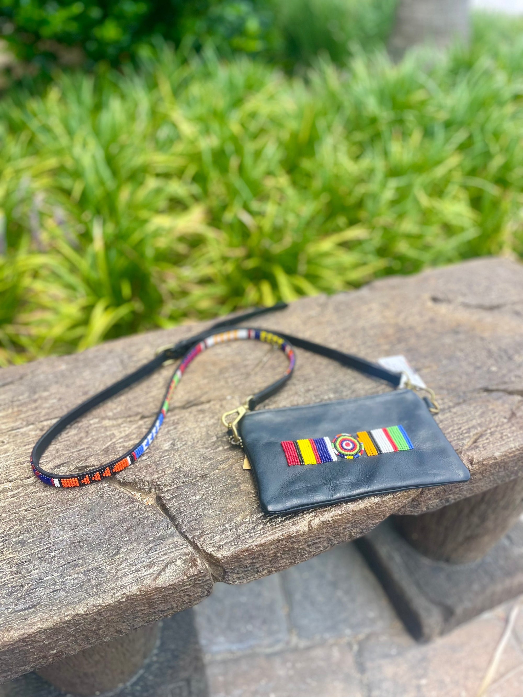 TKC Small Crossbody Purse - Black Leather - Exceptional Equestrian