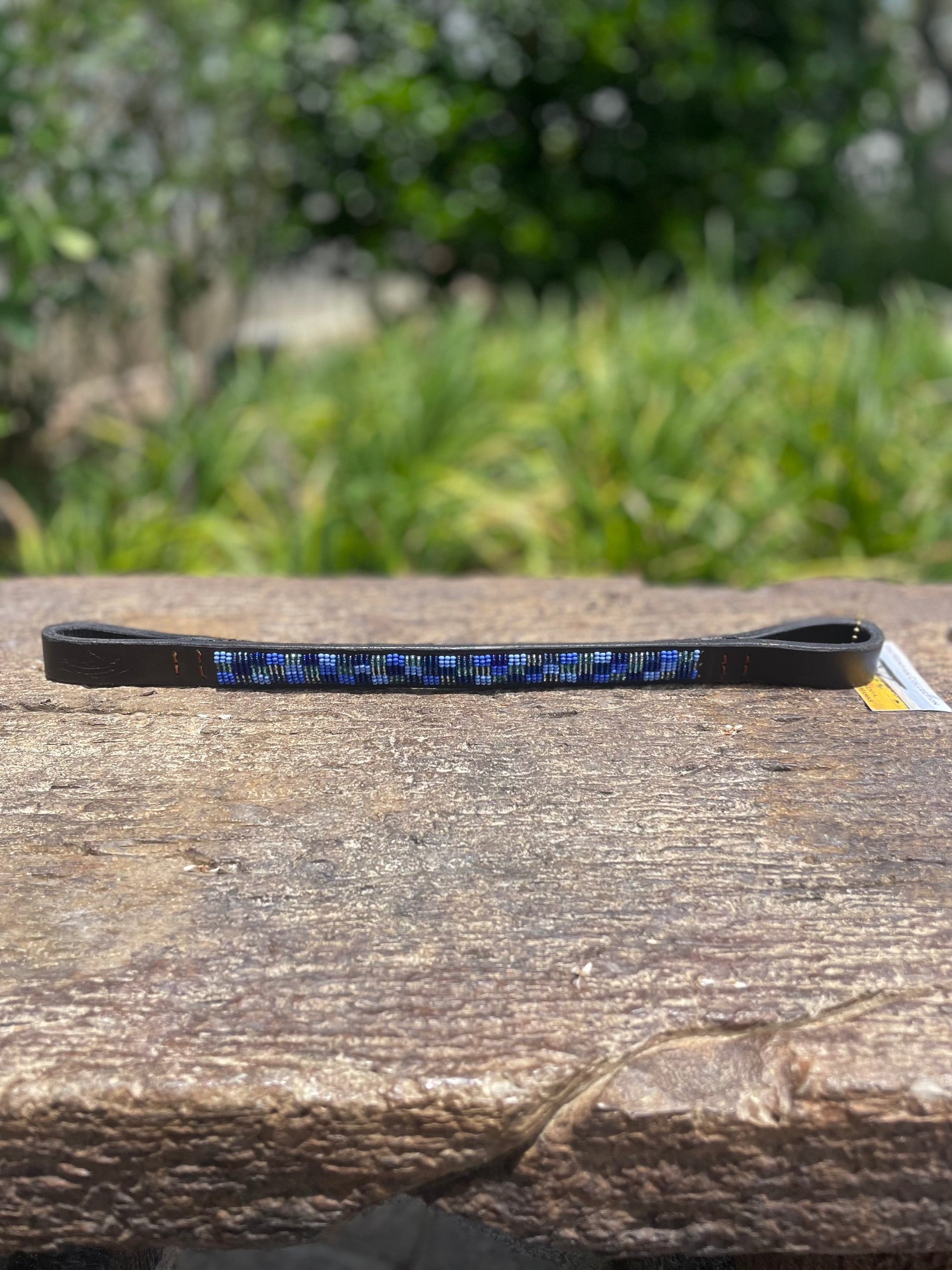 TKC Horse Browbands - Black Leather - Exceptional Equestrian