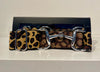 Pesazia - Logo Stretch Bit Belts - Leopard w/ Silver Snaffle Bit