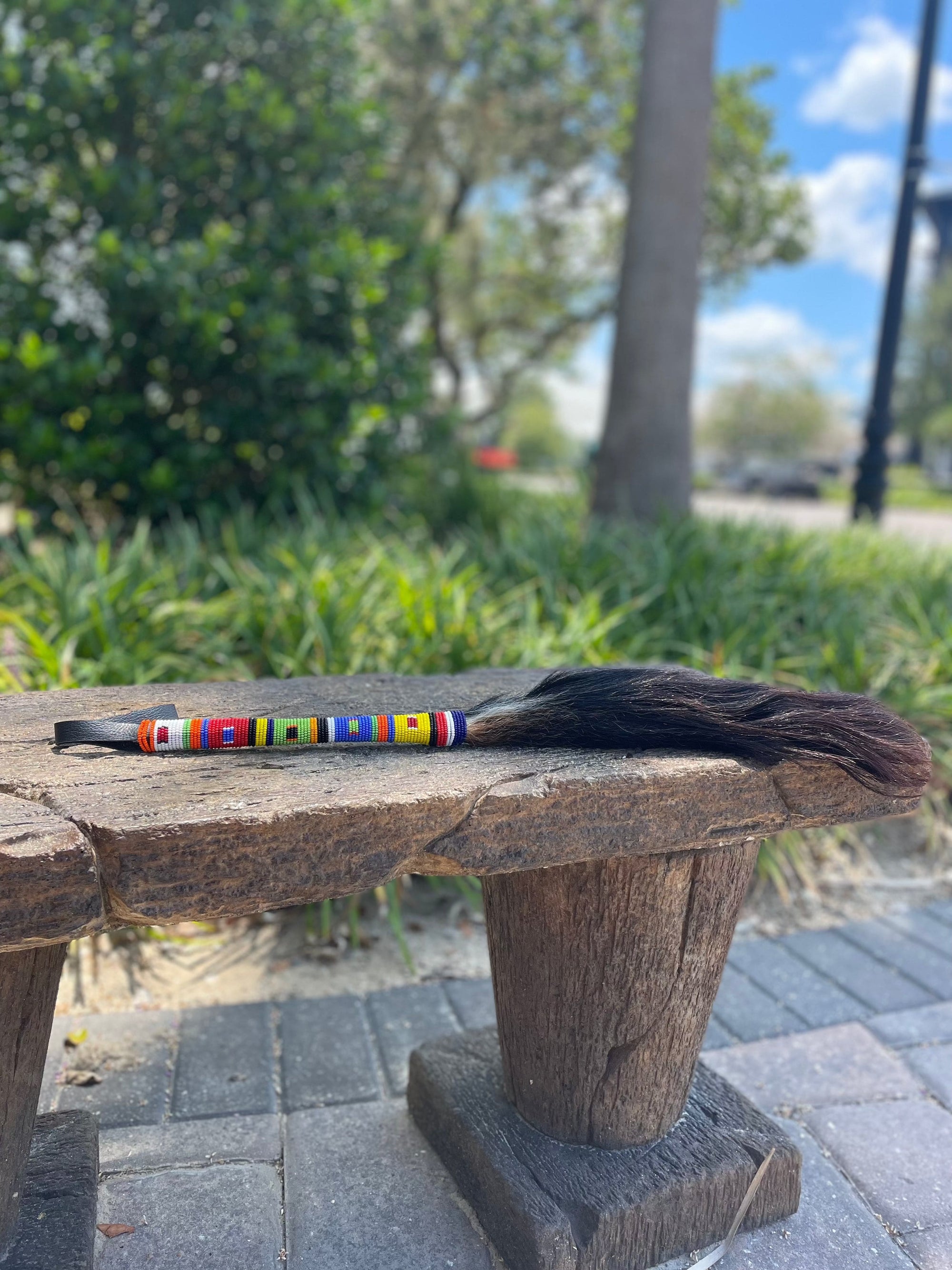 TKC Beaded Fly Whisk - Exceptional Equestrian