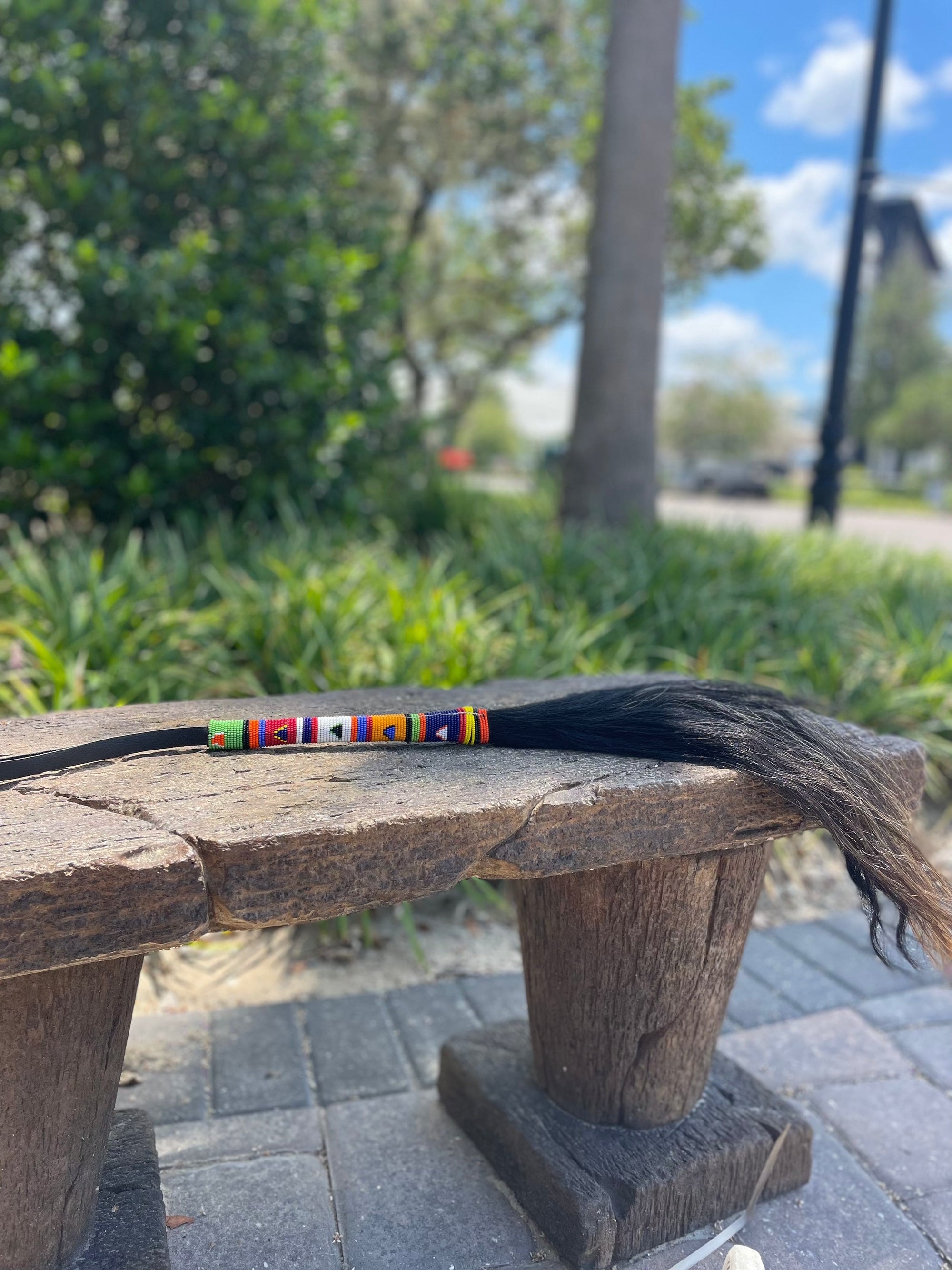 TKC Beaded Fly Whisk - Exceptional Equestrian