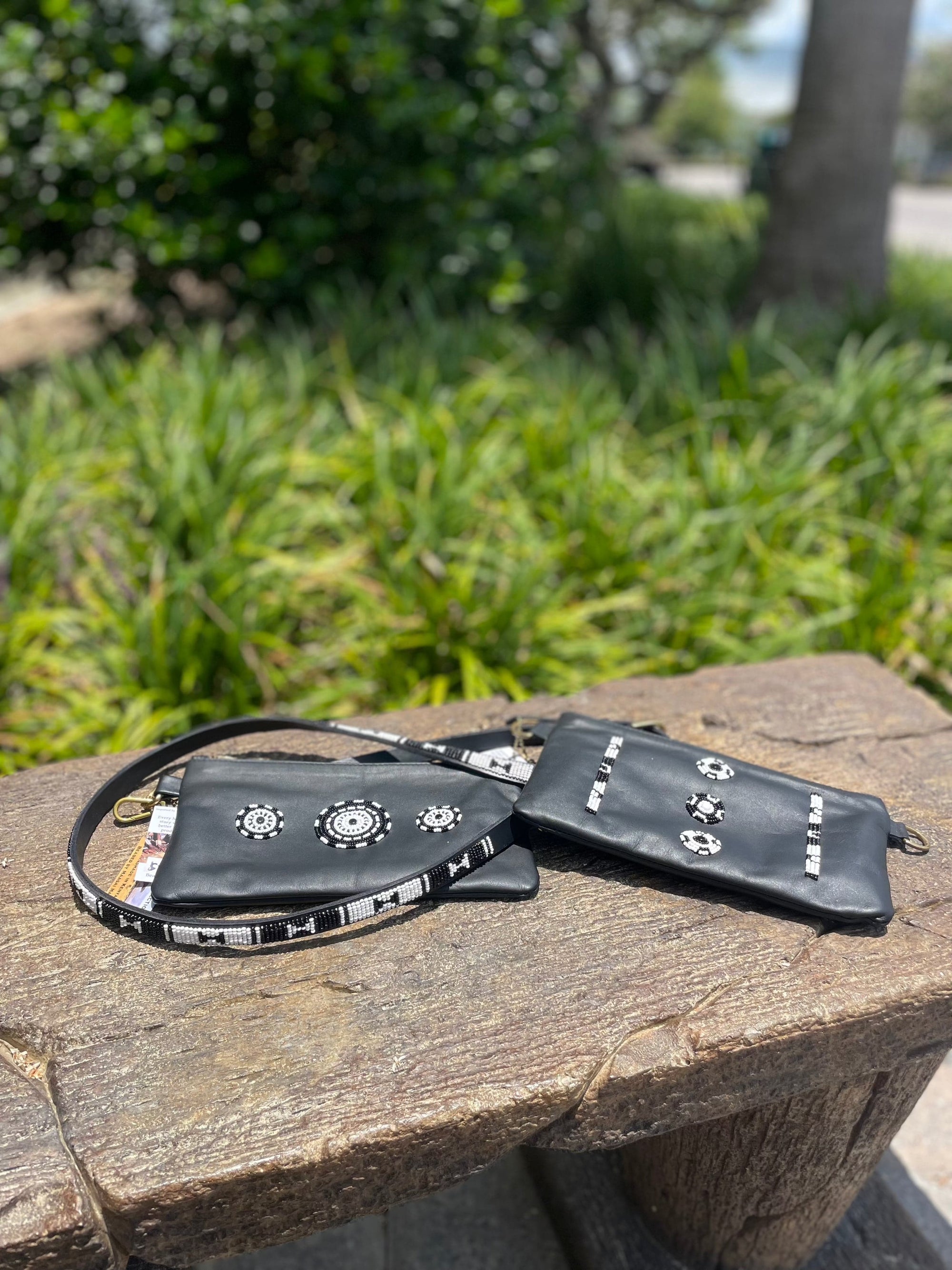 TKC Small Crossbody Purse - Black Leather - Exceptional Equestrian