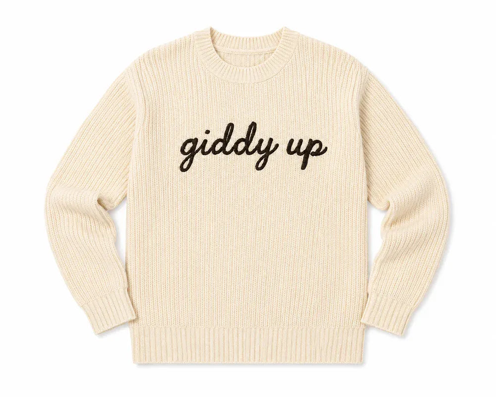 The Horse People Company - Giddy Up Adult Cotton Sweater